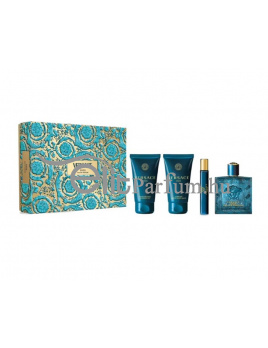 Versace Eros férfi parfüm szett (eau de parfum) Edp 100ml+10+75ml tusfürdő+75ml aftershave balzsam