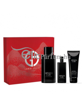 Giorgio Armani Code férfi parfüm szett (eau de parfum) Edp 125ml+Edp 15ml+75ml Tusfürdő