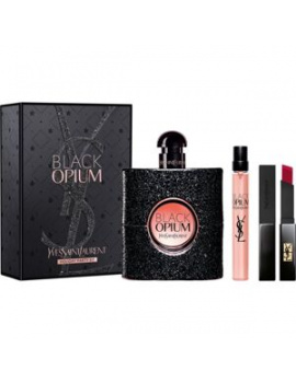 Yves Saint Laurent (YSL) Black Opium női parfüm (eau de parfum) Edp 90ml+Edp 10ml+2g Rúzs