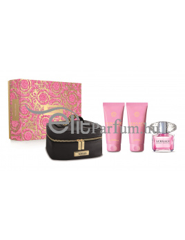 Versace Bright Crystal női parfüm szett (eau de toilette) Edt 90ml+100ml Testápoló+100ml Tusfürdő+Táska