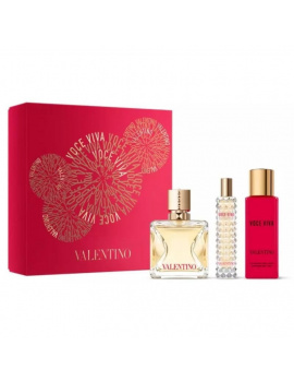 Valentino Voce Viva női parfüm szett (eau de parfum) Edp 50ml+Edp 15ml+100ml Testápoló