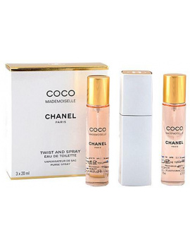 Chanel Coco Mademoiselle női parfüm (eau de toilette) edt 3x 20ml pumpás adagolóval (luxus csomagolás - Twist and Spray)