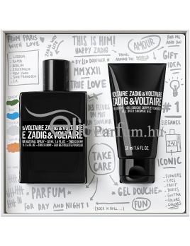 Zadig & Voltaire This is Him! ferfi parfüm szett (eau de toilette) edt 50ml+ 50ml tusfürdő